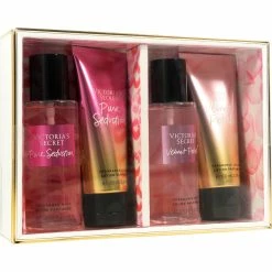 Outlet ⭐ Victoria's Secret Pure Seduction And Velvet Petals Mist And Lotion 4 Pc. Gift Set 🔔